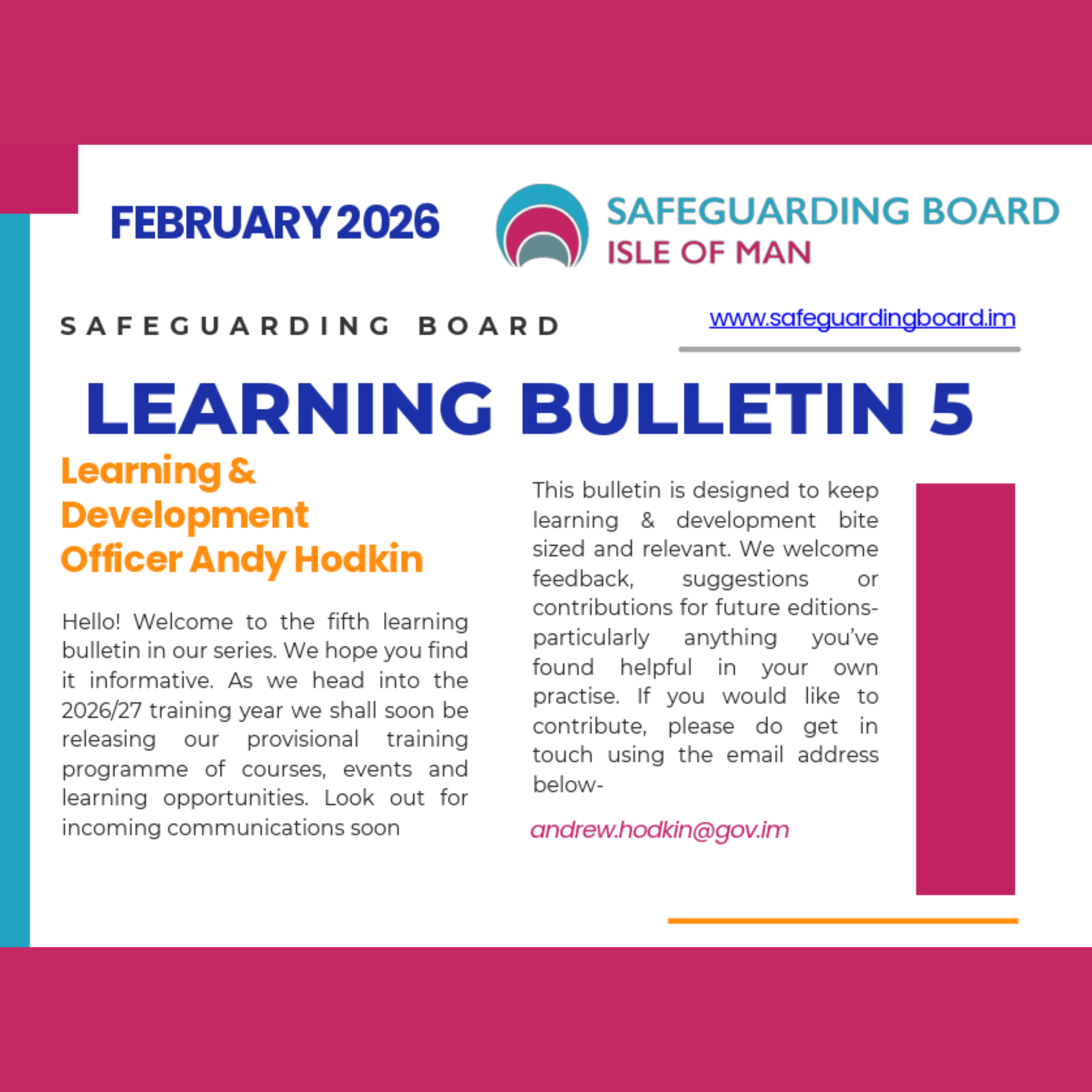 Learning Bulletin 5
